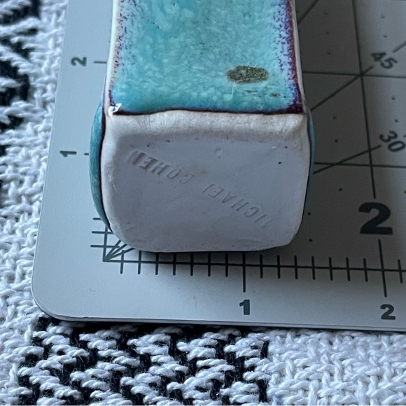 MICHAEL COHEN | Vintage | Art Pottery Handcrafted Miniature Stoneware 3.75" Tall - Picture 11 of 13